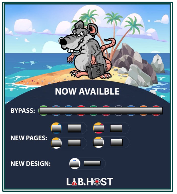LabHost ad for new and updated phishing pages, June 2022.
