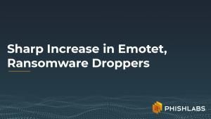 Sharp Increase in Emotet, Ransomware Droppers